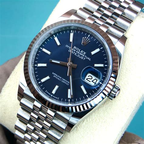 1991 blue face rolex|Rolex Datejust 36 36mm Blue Dial 1991 .